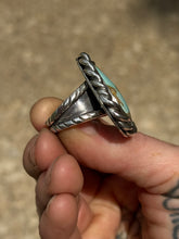 Load image into Gallery viewer, Sterling Silver Chunky Twist Teardrop Royston Ring