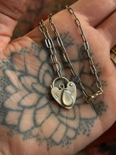 Load image into Gallery viewer, Mother of Pearl Heart Lock