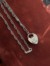 Load image into Gallery viewer, Garnet Heart Lock