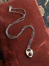 Load image into Gallery viewer, Garnet Heart Lock
