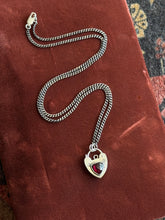 Load image into Gallery viewer, Garnet Heart Lock