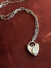 Load image into Gallery viewer, Mother of Pearl Heart Lock