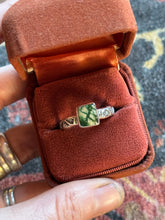Load image into Gallery viewer, Sterling Silver Deep Green Royston Stamped Stacker Ring