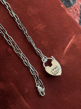 Load image into Gallery viewer, Garnet Heart Lock