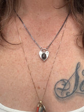 Load image into Gallery viewer, Opal Heart Lock Necklace