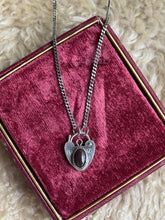 Load image into Gallery viewer, Opal Heart Lock Necklace