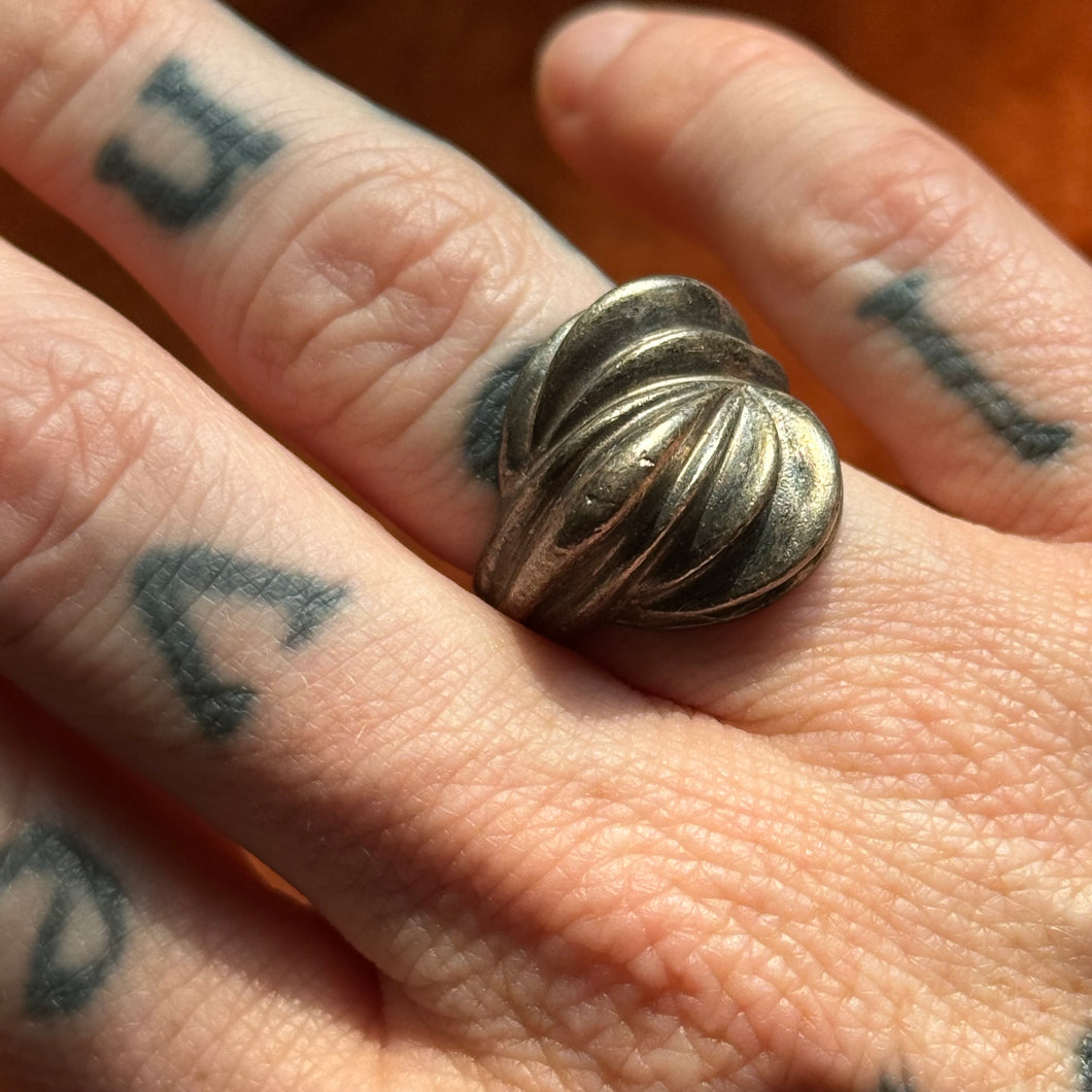 Vintage Sterling Silver Wavy Ring