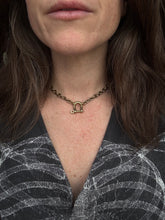 Load image into Gallery viewer, Brass Curb Shackle Necklace
