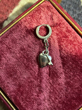 Load image into Gallery viewer, Heart &amp; Key Charm Single Hoop
