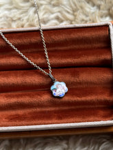 Load image into Gallery viewer, Vintage Sterling Silver Enamel Cherub Necklace
