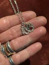 Load image into Gallery viewer, Vintage Sterling Silver Charm Cluster Necklace
