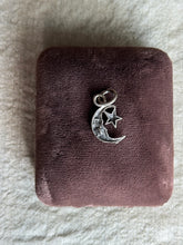 Load image into Gallery viewer, Vintage Sterling Silver Moon &amp; Star Charm
