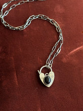 Load image into Gallery viewer, Onyx Heart Lock
