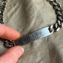 Load image into Gallery viewer, Vintage Sterling Name ID Bracelet
