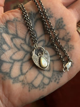 Load image into Gallery viewer, Mother of Pearl Heart Lock
