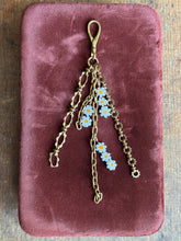Load image into Gallery viewer, Brass &amp; Glass Daisy Bead Bag Charm
