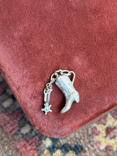 Load image into Gallery viewer, Vintage Sterling Silver Cowgirl Boot &amp; Spur Charm
