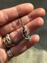 Load image into Gallery viewer, Vintage Sterling Silver Danish Mermaid Necklace
