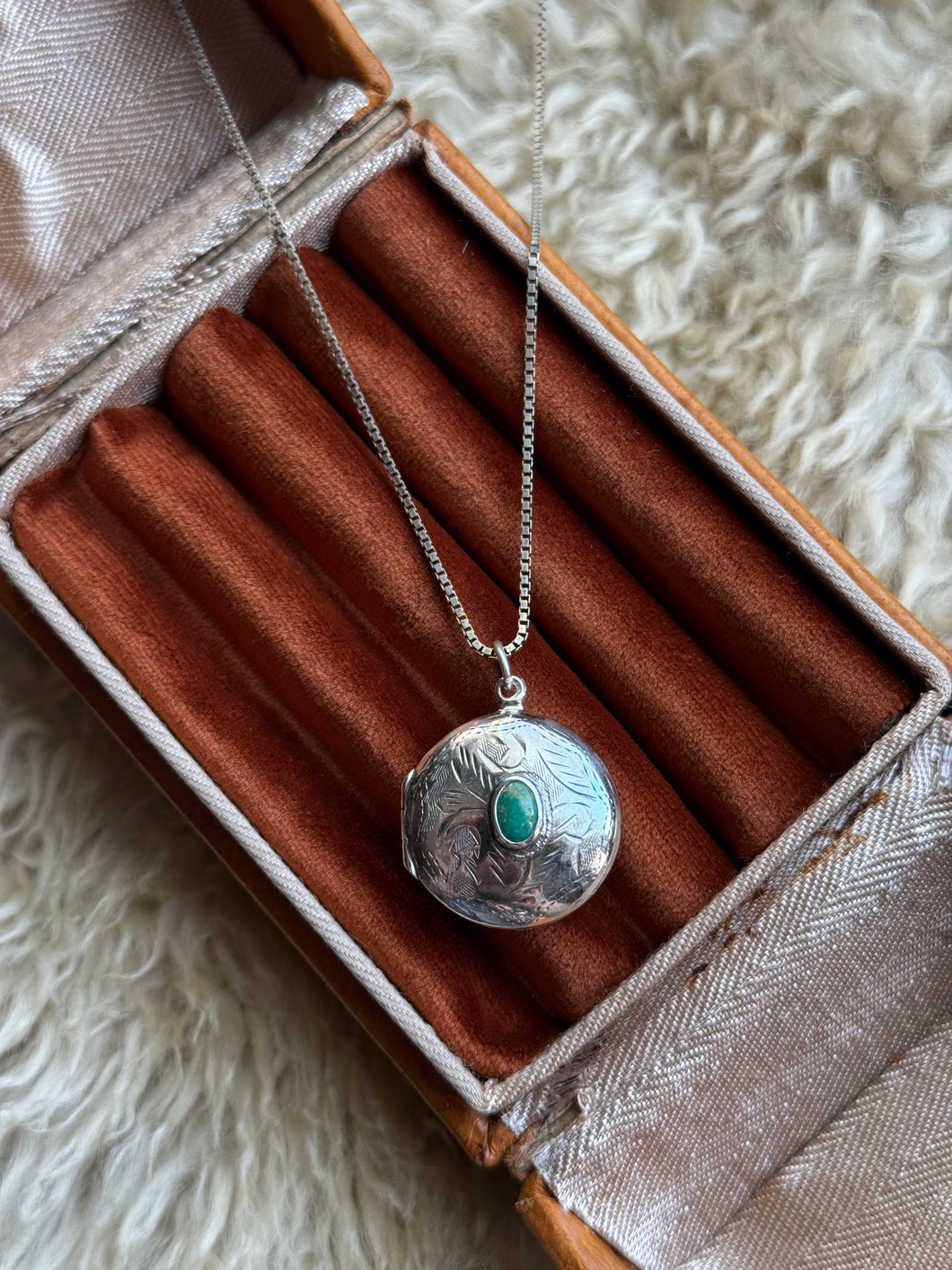 The Keep Close Sonoran Gold Turquoise Locket