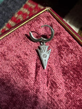 Load image into Gallery viewer, Arrowhead Charm Single Hoop
