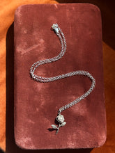 Load image into Gallery viewer, Vintage Sterling Silver Rose Necklace

