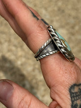 Load image into Gallery viewer, Sterling Silver Chunky Twist Teardrop Royston Ring
