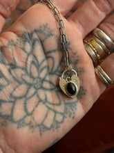 Load image into Gallery viewer, Onyx Heart Lock
