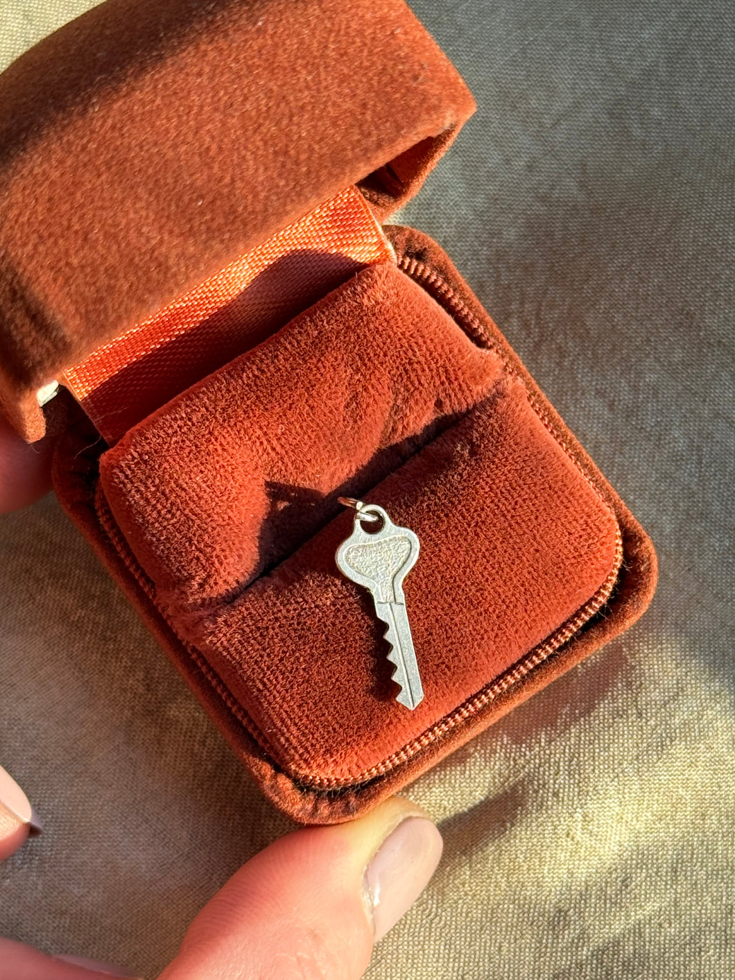 Vintage Sterling Silver Key Charm