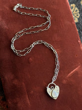 Load image into Gallery viewer, Mother of Pearl Heart Lock
