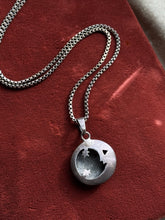 Load image into Gallery viewer, Vintage Sterling Silver Moon &amp; Stars Necklace
