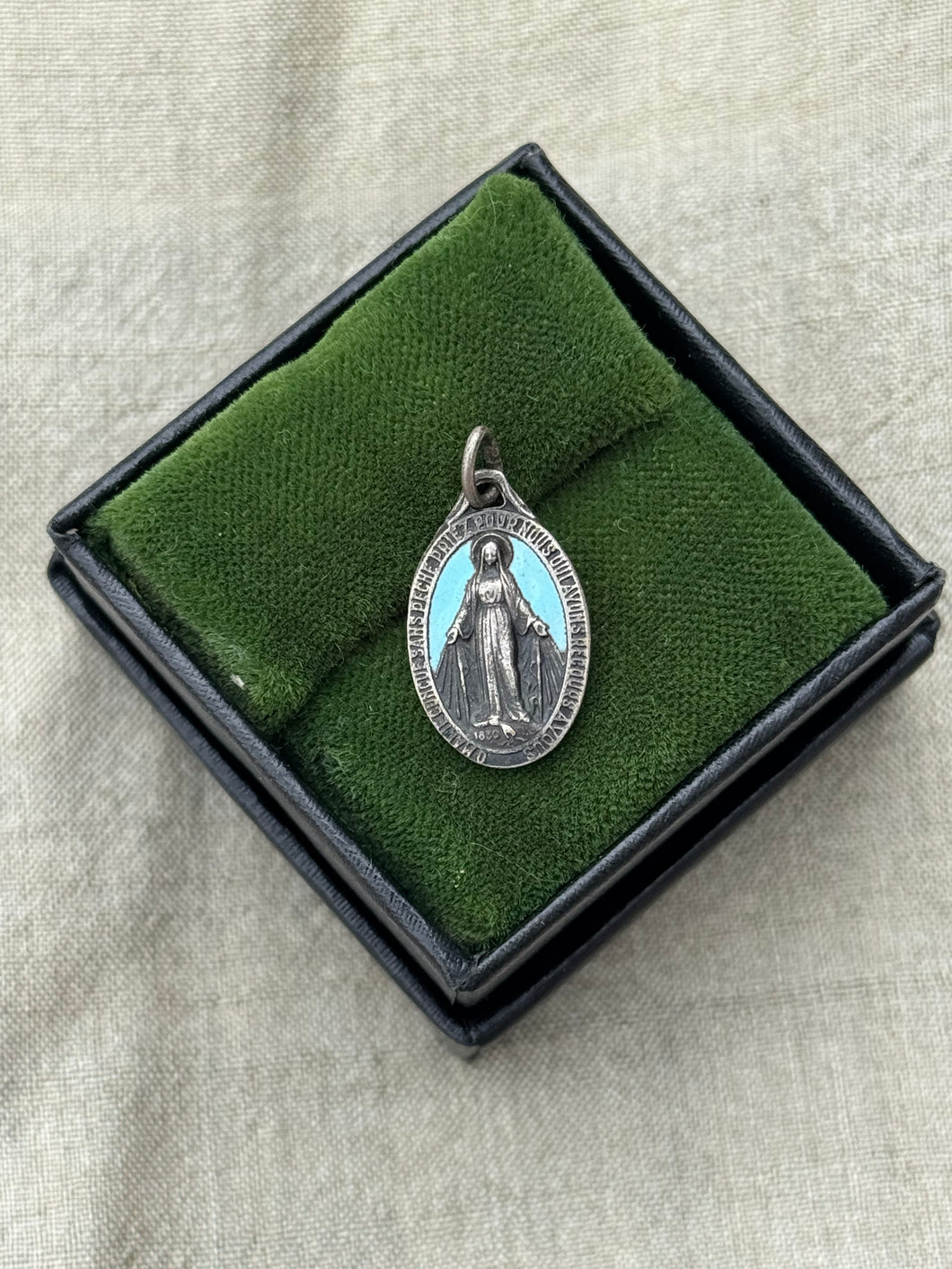 Vintage Sterling Silver Virgin Mary Charm
