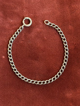 Load image into Gallery viewer, Vintage Sterling Silver Curb Chain Bracelet
