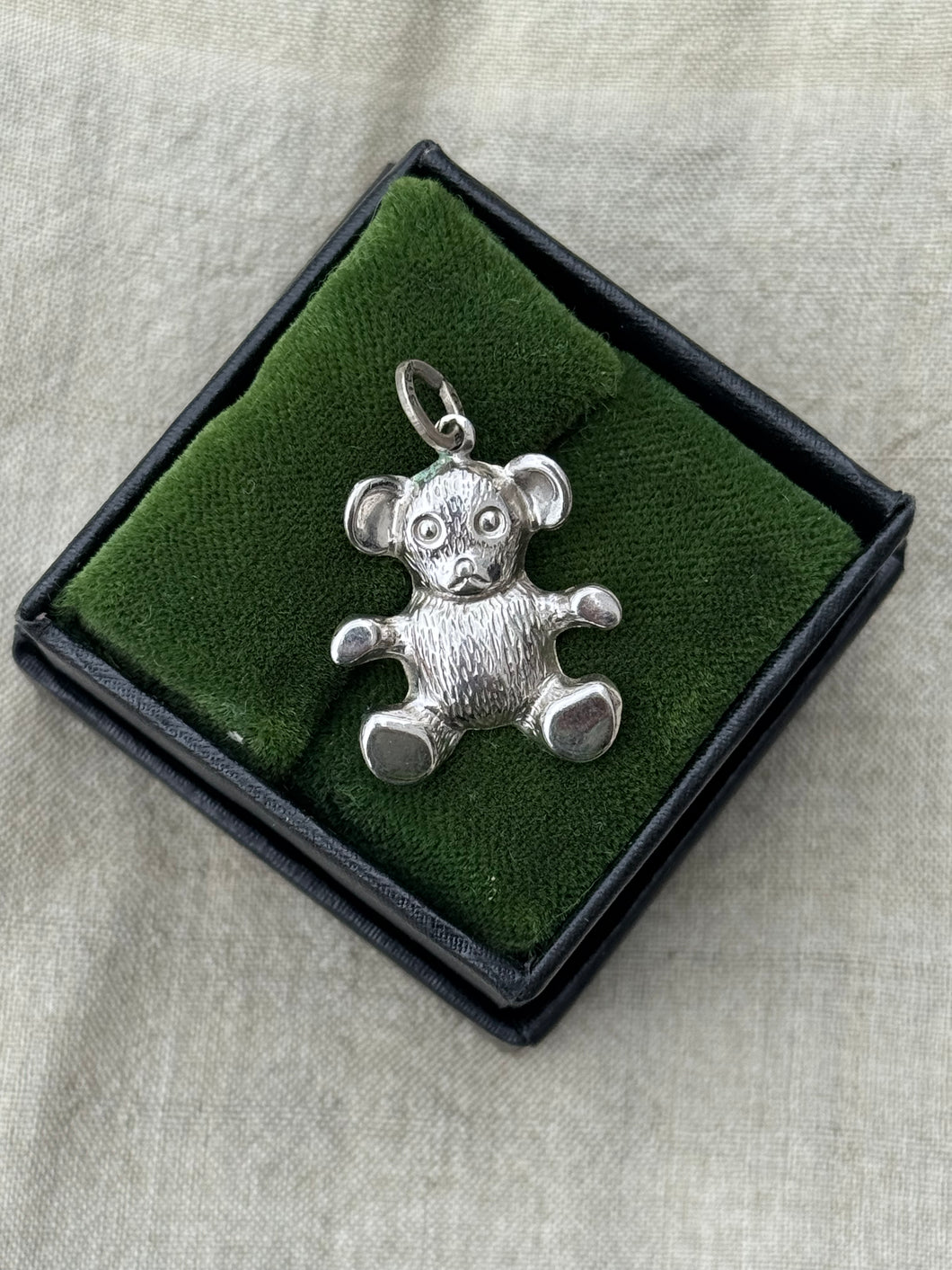 Vintage Sterling Silver Teddy Bear Charm