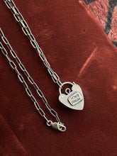 Load image into Gallery viewer, Mother of Pearl Heart Lock
