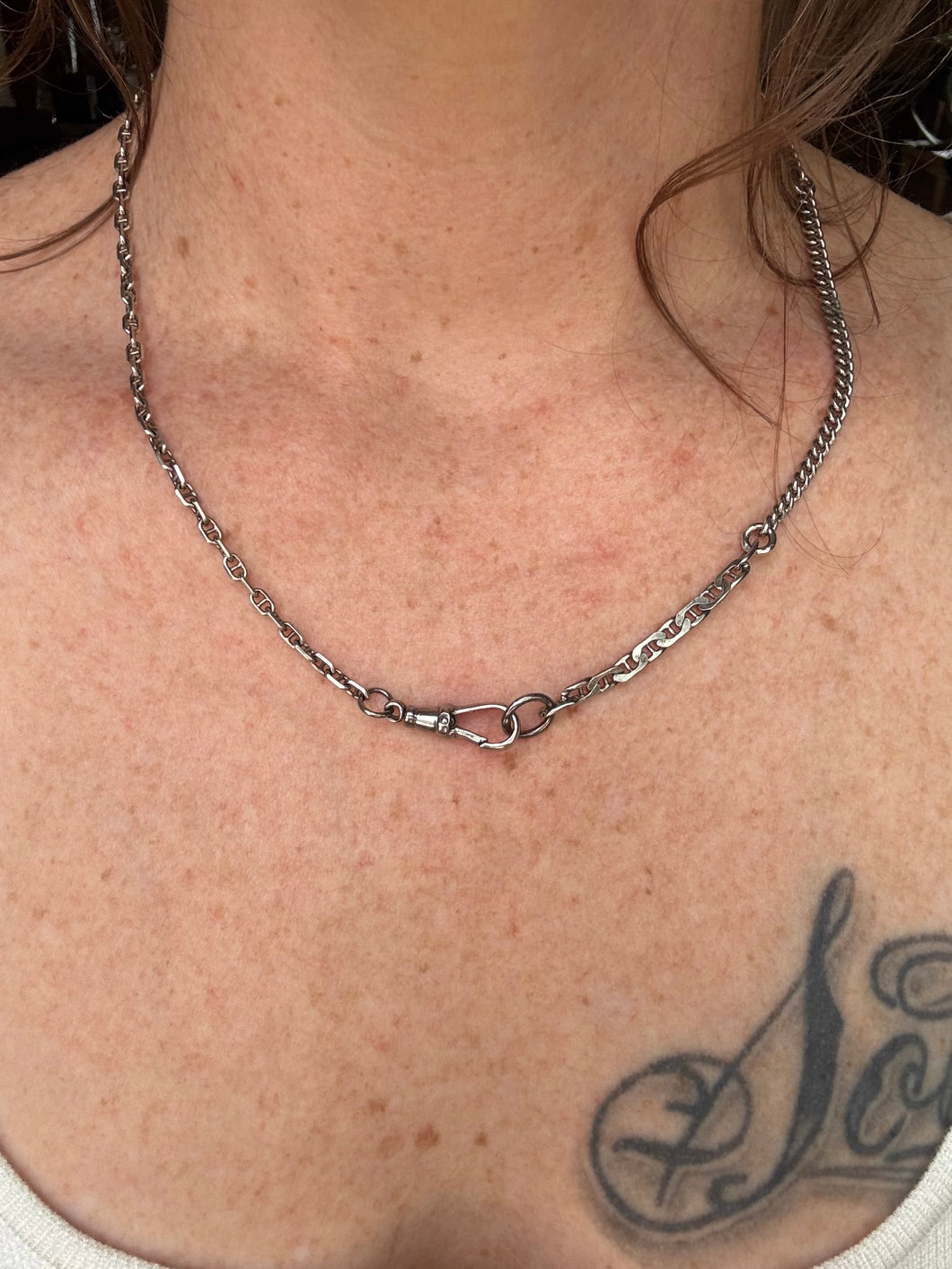 Mixed Mariner Bits and Piece Sterling Chain