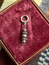 Load image into Gallery viewer, Sterling Silver Beaded Charm Single Hoop
