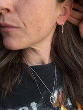 Load image into Gallery viewer, Ankh Charm Single Hoop
