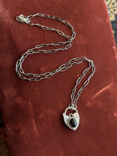 Load image into Gallery viewer, Onyx Heart Lock
