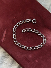 Load image into Gallery viewer, Vintage Sterling Silver Textured Curb Bracelet
