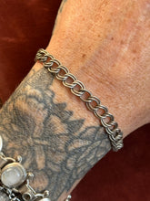 Load image into Gallery viewer, Vintage Sterling Silver Double Link Chain Bracelet
