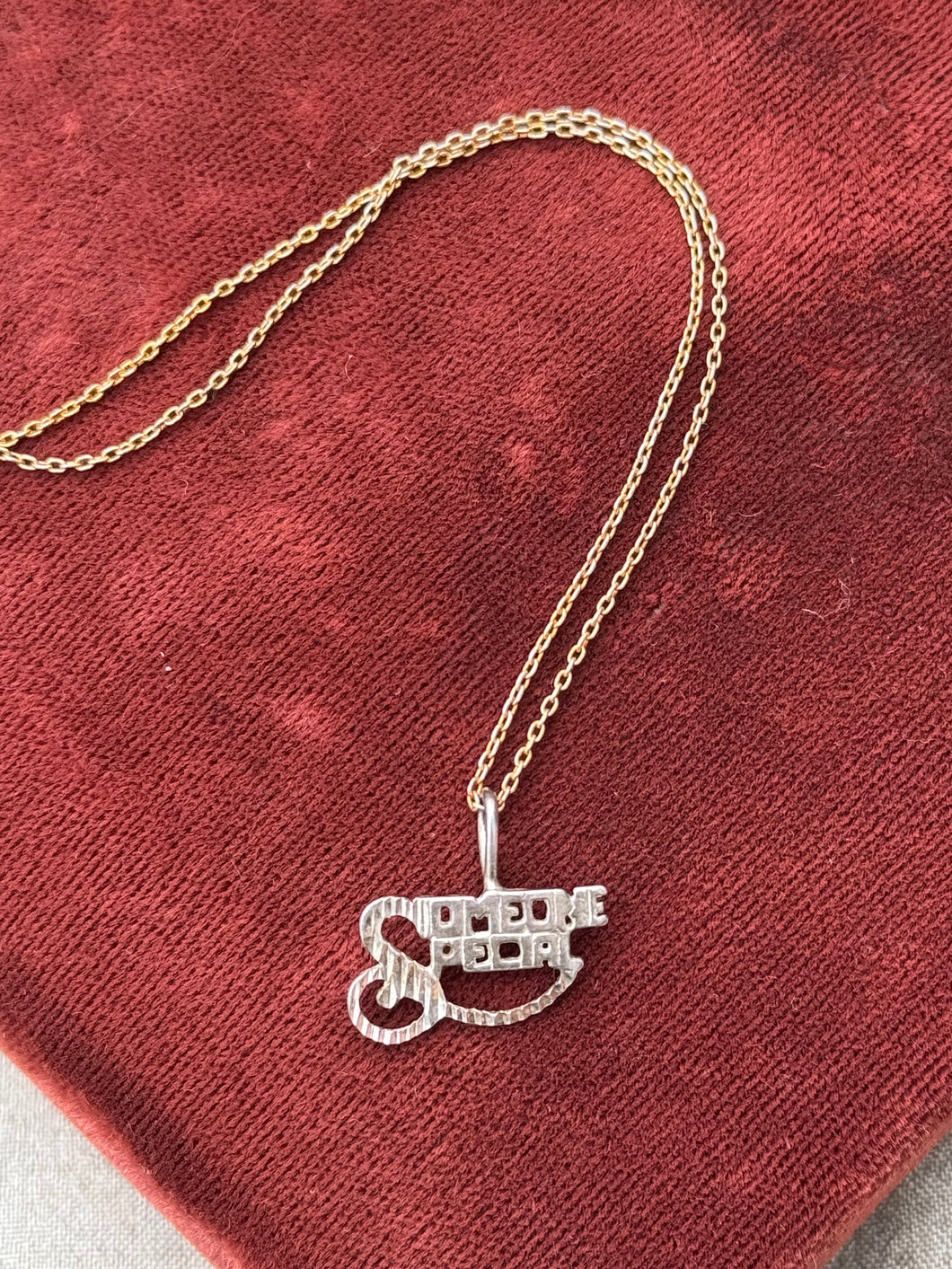 Vintage Sterling Silver Someone Special Necklace