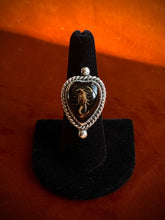 Load image into Gallery viewer, Black Scorpion Heart Ring
