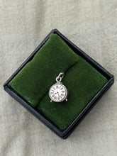 Load image into Gallery viewer, Vintage Sterling Silver Clock Charm
