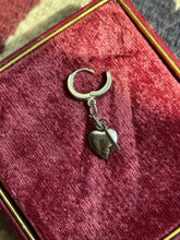 Load image into Gallery viewer, Heart &amp; Key Charm Single Hoop
