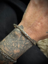 Load image into Gallery viewer, Sterling Silver Mixed Stamp Stacking Cuff
