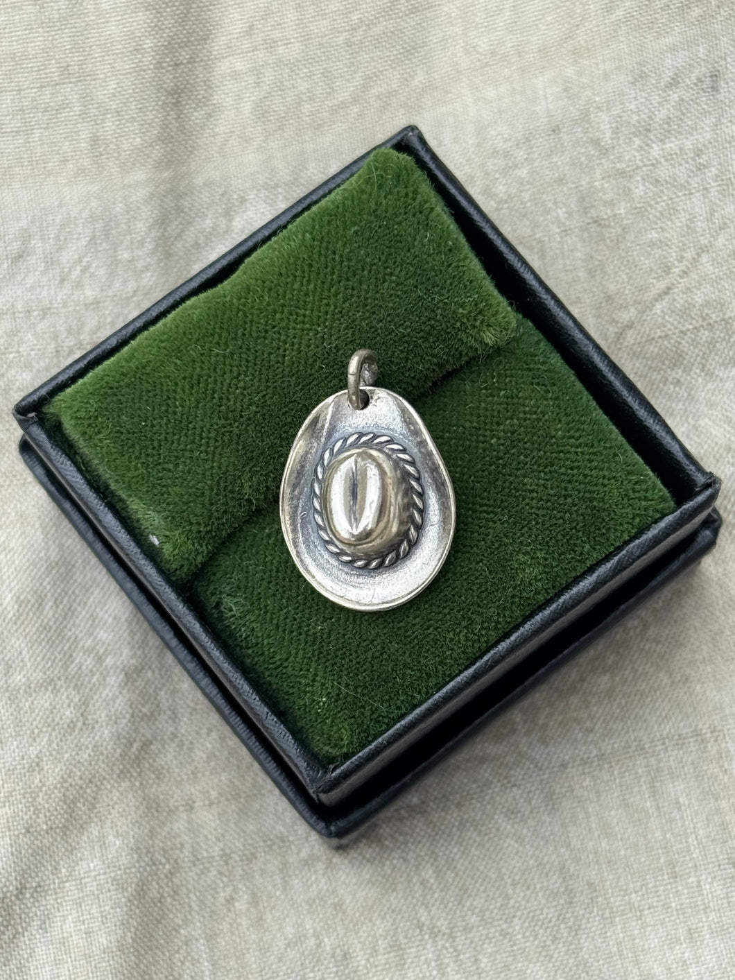 Vintage Sterling Silver Cowboy Hat Charm