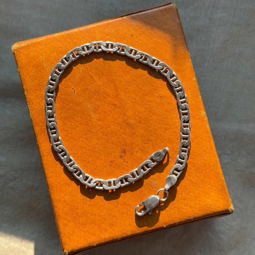 Vintage Sterling Silver Mariner Bracelet