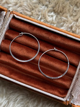 Load image into Gallery viewer, Vintage Sterling Silver Dainty Hoops
