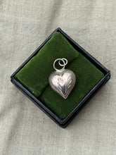 Load image into Gallery viewer, Vintage Sterling Silver Puffy Heart Pendant
