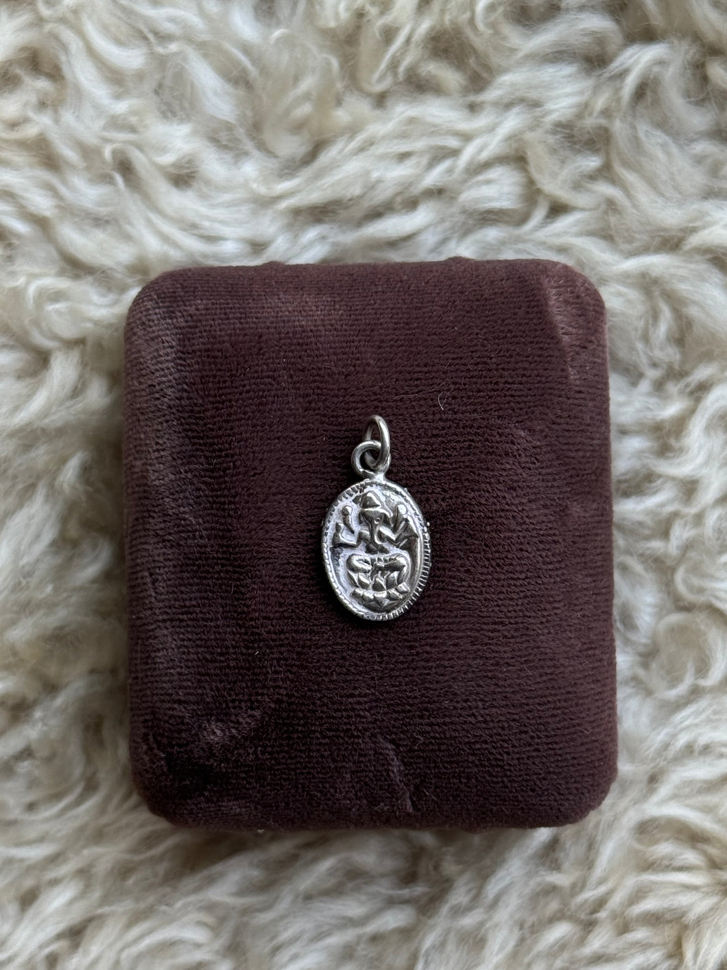 Vintage Sterling Silver Ganesha Charm